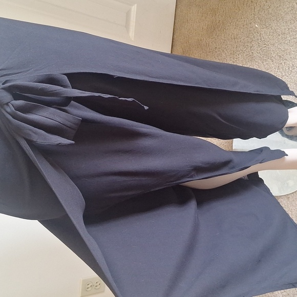 NY&Co Tie-Front Pants Black 100% Rayon Size M - Picture 6 of 7